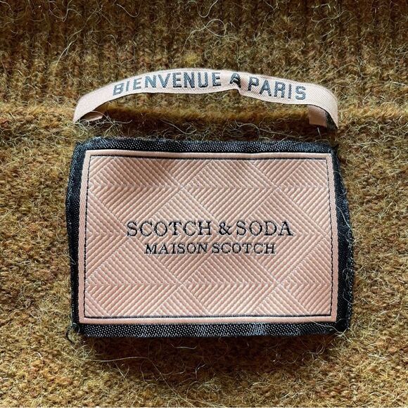 SCOTCH & SODA- Wool Blend Oversized Front Knot Sweater Rust Size XS - Picture 6 of 9